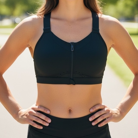 Nike Other - NIKE Dri-FIT Alpha High-Support Padded Full Zip Sports Bra Size Small F-G